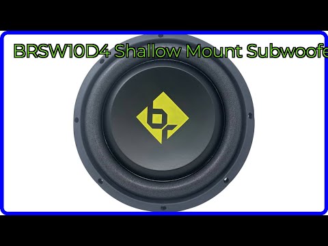 REVIEW (2025): BRSW10D4 Shallow Mount Subwoofer. ESSENTIAL details.