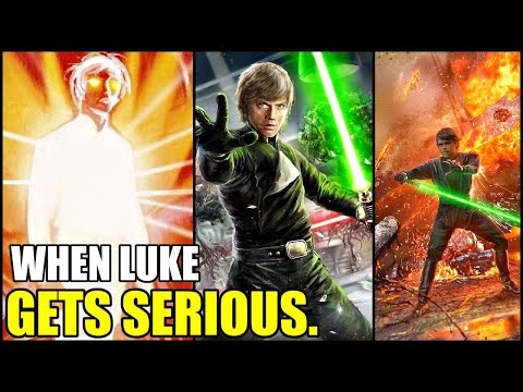 When Grandmaster Luke Skywalker Stops Holding Back (3 INSANE Feats)