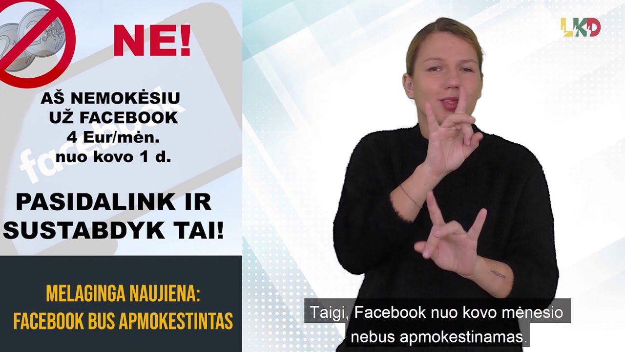 Neapsigaukite: sklinda žinia apie Facebook apmokestinimą