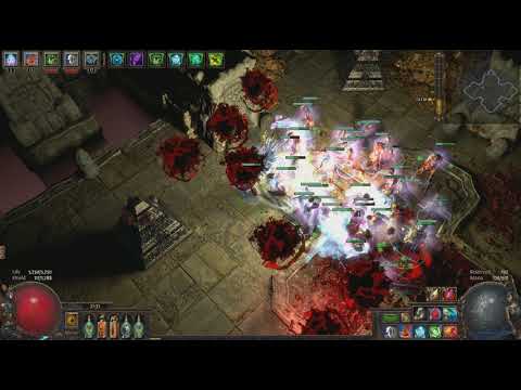 poe3.4 Soulwrest necro vs Ahuatotli the Blind