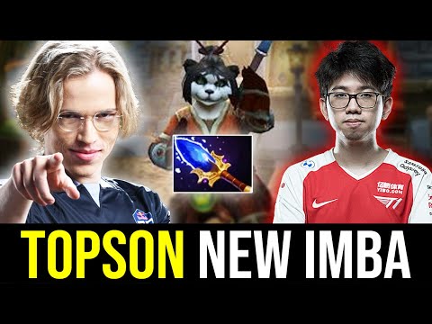 TOPSON shows to KUKU his new BROKEN Mid Hero - 1st Build AGHANIM's DOTA 2