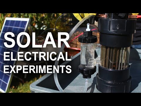 ソーラー電気実験 (Solar Electrical Experiments)