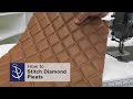 Stitching Diamond Pleats