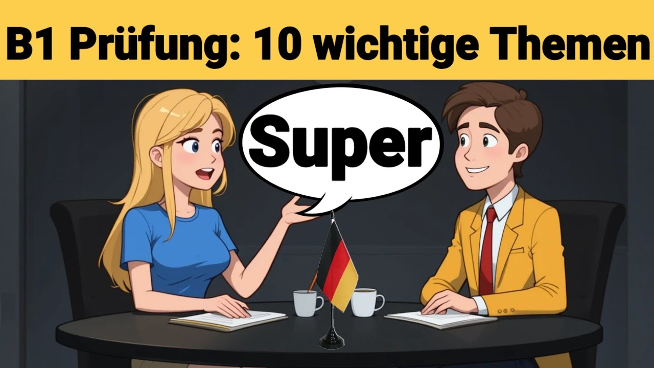 German Oral Exam B1 | Planning something together/Dialogue | 10 important topics | Speaking