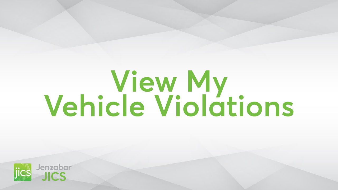 View My Vehicle Violations