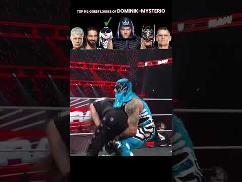 Top 5 Biggest Losses of Dominik Mysterio #wwe #wwewrestler #dominikmysterio