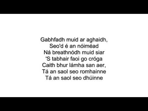 Can't Hold Us as Gaeilge Lyrics - TG Lurgan