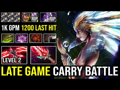 CRAZY 1K GPM Late Game Carry Naga Siren LVL 2 Desolator Vs Full Rapier Alchemist & Void DotA 2