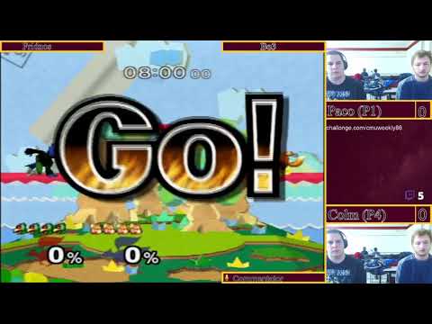 BickTrip (Fox) vs Crip (Falco) - SSBM Singles - CMU Weekly #86