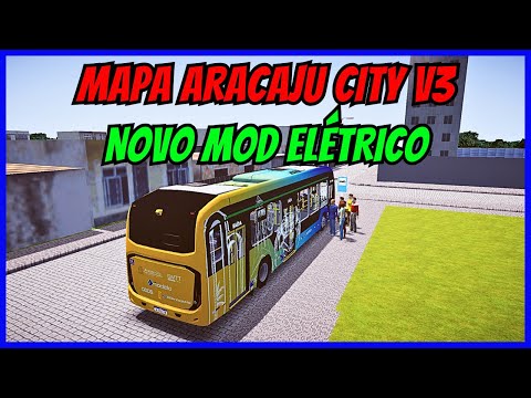 ????Gameplay Novo Mod Elétrico de Aracaju Proton Bus Simulator | Mapa Aracaju City V3 | Linha 505 Volta