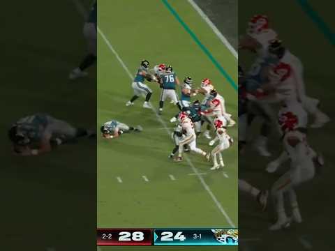 Trevor Lawrence FALLS OVER and SCORES A DIVING GAME WINNING TOUCHDOWN Chiefs vs Jaguars #shorts #nfl