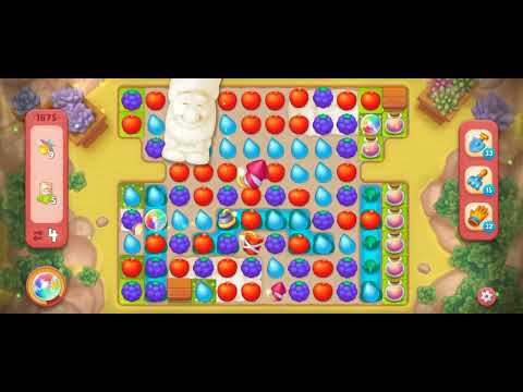 Gardenscapes Level 1875 [No booster] [Hard Level] #androidgameplay #trending  #gardenscapesgame