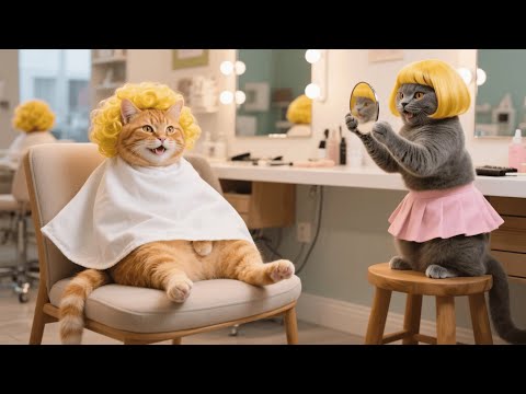Mama Cat Gets a New Hairstyle to Attend Ginger Kitten Parent Meeting 💇🐾