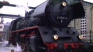 preview picture of video 'Besuch des RAW Meiningen (Dampflokwerk) Feb.1991 -  steam engine workshop'