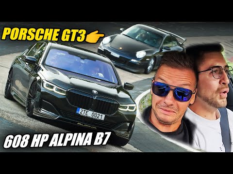 Thumbnail for 608hp Alpina B7 DANCING with Porsche 911 GT3! // Nürburgring by Alpina