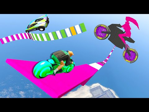 GTA 5 ONLINE 🐷 MEGA RAMPA INFINITE PIU' ASIAN LEVEL !!!