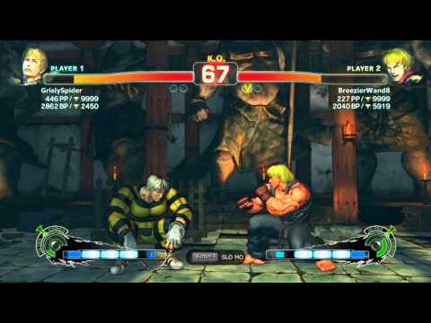Super Street Fighter IV: Arcade Edition 2012 :: Outburs (Ken) vs GrislySpider (Cody) :: PC Version