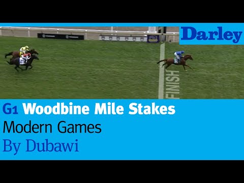 Modern Games by Dubawi wins the G1 Woodbine Mile Stakes at Woodbine