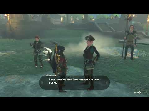 The Legend of Zelda: Tears of the Kingdom - Message From An Ancient Era: Talk to Wortsworth Gameplay