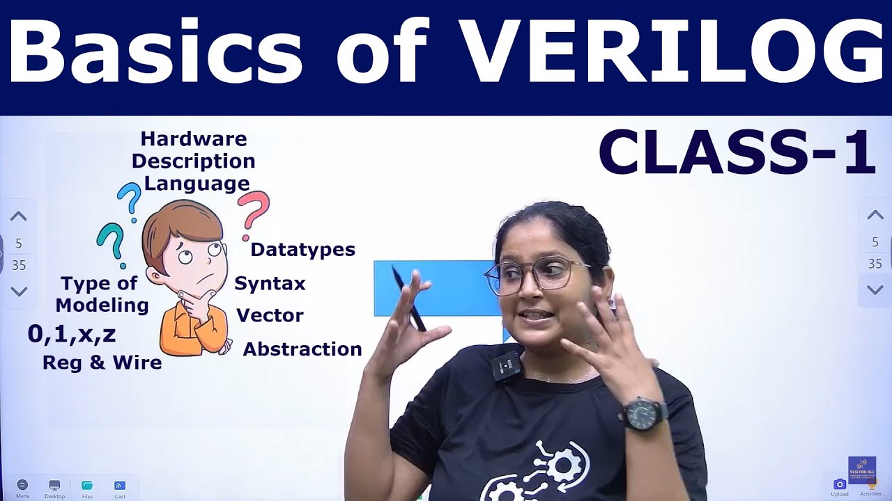 Basics of VERILOG | Datatypes, Hardware Description Language, Reg, Wire, Tri, Net, Syntax | Class-1