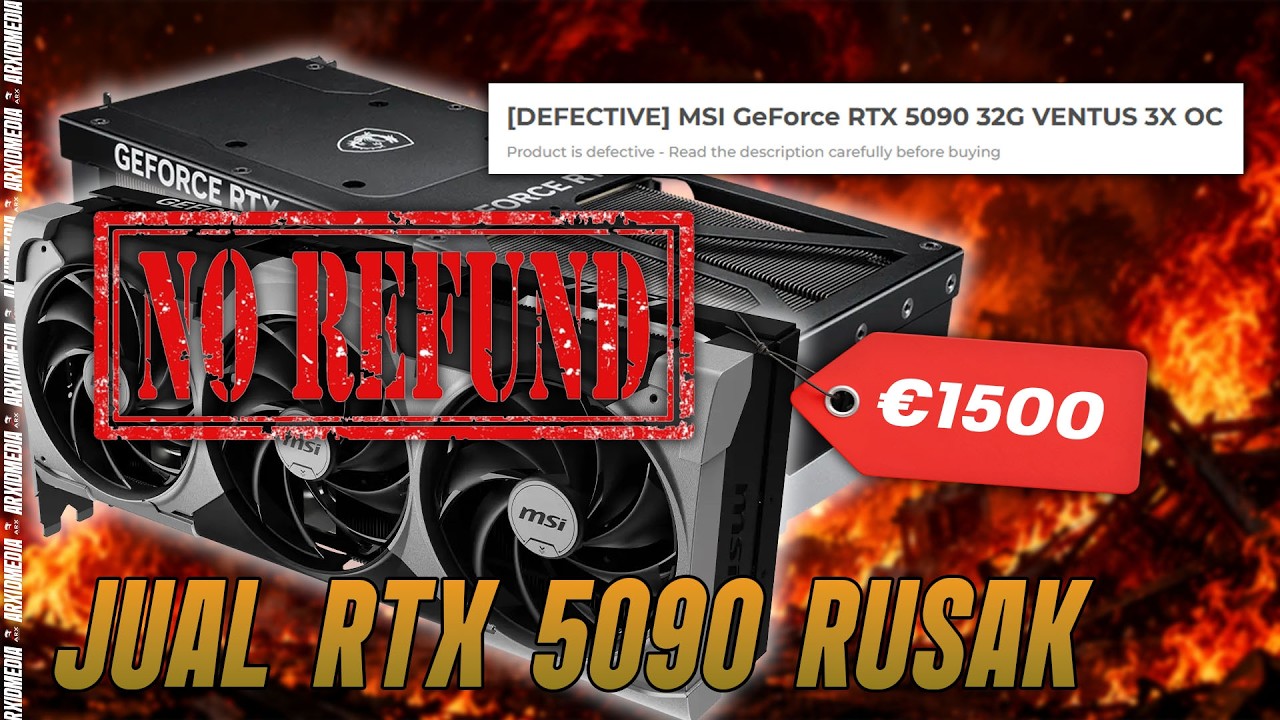 🔴 Live Stream #341 RTX 5090 Rusak Dijual Rp 25 Juta?! No Return, Berani Beli?