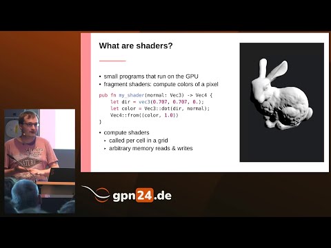 Video Thumbnail: Firestar99: Writing GPU shaders in Rust