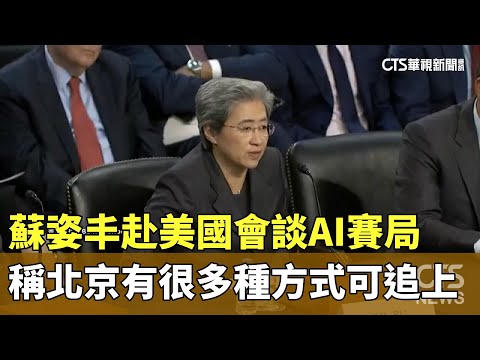 蘇姿丰赴美國會談AI賽局　稱北京有很多種方式可追上