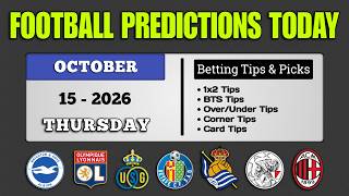 FOOTBALL PREDICTIONS TODAY | Europa League | Conference League | GoalIQ