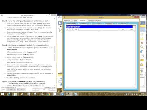 CCNA 1 Packet Tracer Activity 11.5.2.4 solution