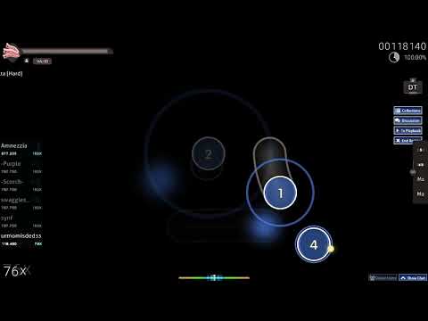 PRESTEISTEN QUILITY top 100 osu player demendstraits his abilityies with DT on yalta