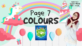 Page 7 | Unit 0 : Friends (Super Minds Year 1) Colours