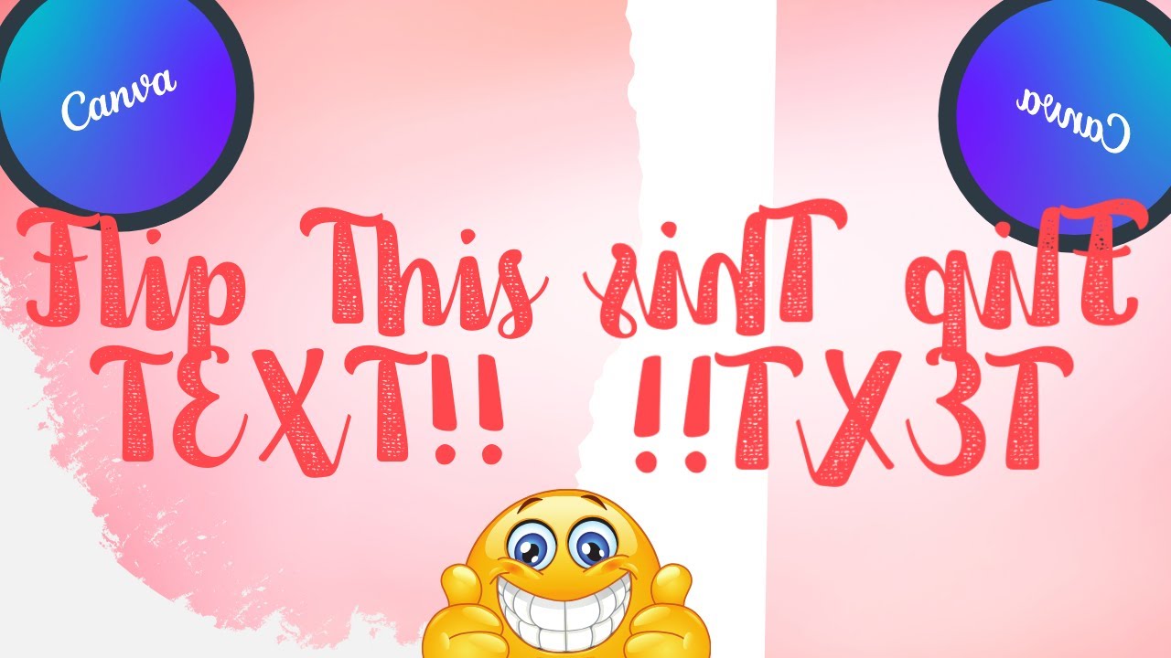 Can You Flip Text In Canva For Sublimation | Mirror Text Tutorial