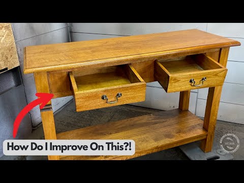 Classy RESTORATION/MAKEOVER of a simple Console Table