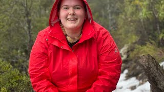 Women's Plus Size Rain Jacket Review by Katie Parrott - Raiski Isalind Red