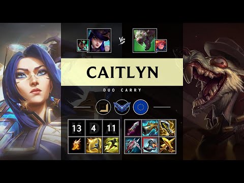 Caitlyn ADC vs Twitch: Triple Kill, Legendary - EUW Diamond Patch 25.S1.2