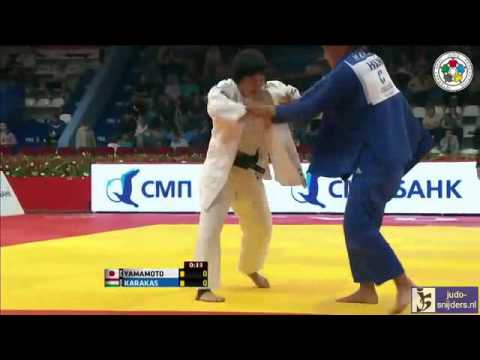 Judo 2013 World Masters Tyumen: Yamamoto (JPN) - Karakas (HUN) [-57kg]