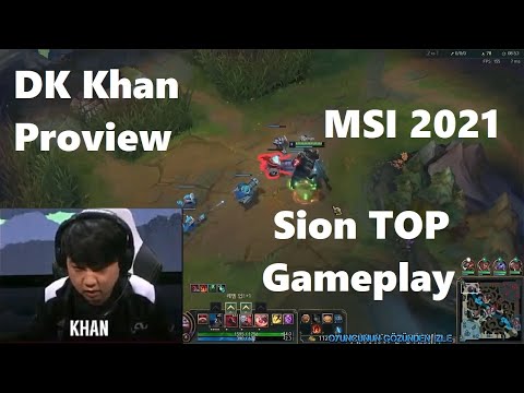 MSI 2021 Proview - DK Khan Sion Gameplay POV Top - DK vs RNG