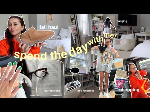 day in my life: cozy & productive day (shopping, hauls, work, new nails, + more)