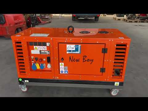 New Boy Kubota D722 10 kVA Supersilent generatorset stocknr 4033