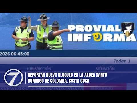 Reportan nuevo bloqueo en la aldea Santo Domingo de Colomba, Costa Cuca