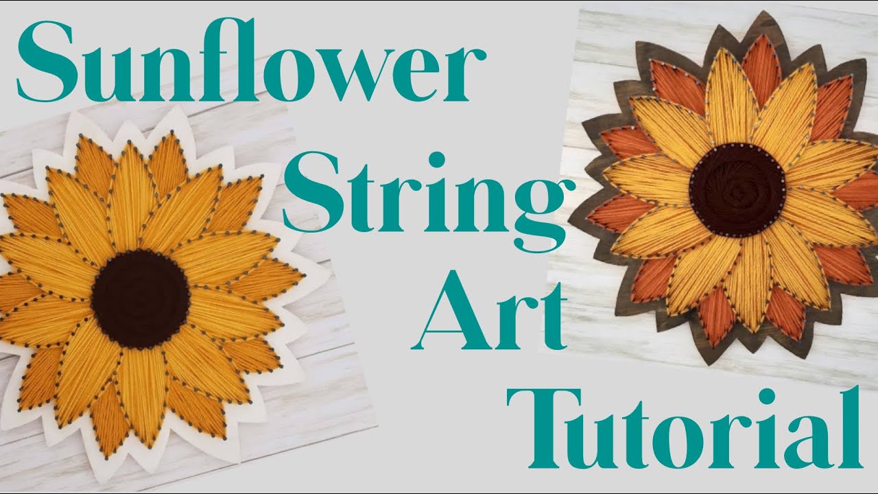 Sunflower String Art Kit Tutorial