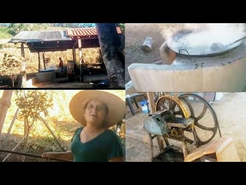 Como fazer Rapadura artesanal no sítio,Dona Euzivane faz  na vila pavão espírito santo.