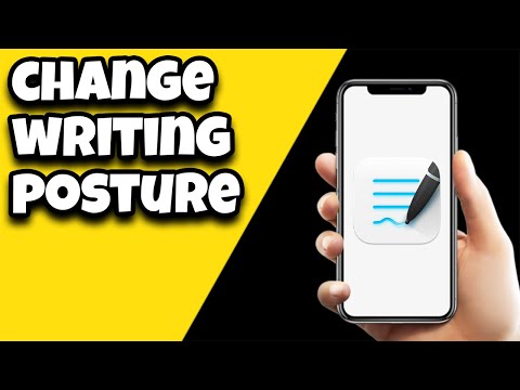 How To Change Writing Posture On GoodNotes App