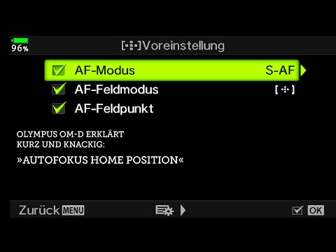 Olympus OM-D Erklärt: Kurz und knackig: "Autofokus Home Position"