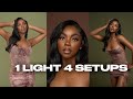 4 SIMPLE STUDIO PHOTOGRAPHY SETUPS WITH 1 LIGHT