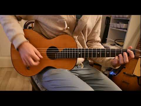 Antique Pre-war Romantic/Terz guitar, Flame maple, 1900s – Great condition and sound, with video image 13