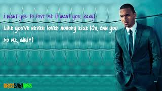 Chris Brown - Touch Me (feat. Sevyn Streeter) [LYRIC VIDEO]