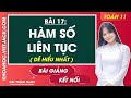 Toán 11 Kết nối tri thức Bài 17: Hàm số liên tục