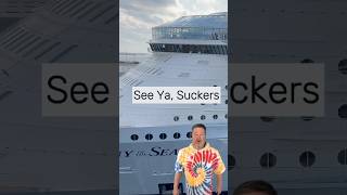Yelling stuff at other cruise ships
