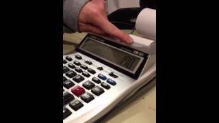 How to use an adding machine
